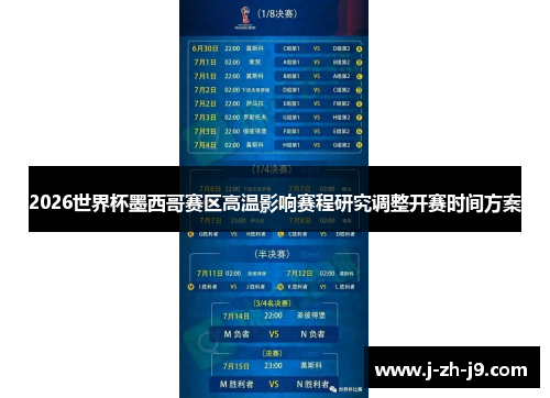 2026世界杯墨西哥赛区高温影响赛程研究调整开赛时间方案